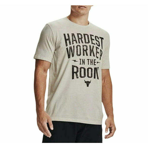 Details about   Under Armour Project Rock Hardest Worker In The Room L/S Shirt  Many Sizes 
